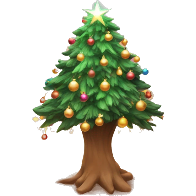 aesthetic christmas tree emoji