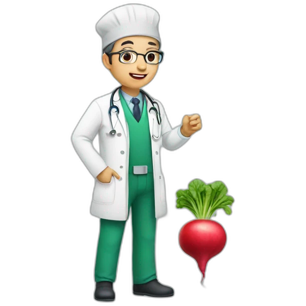 radish doctor emoji