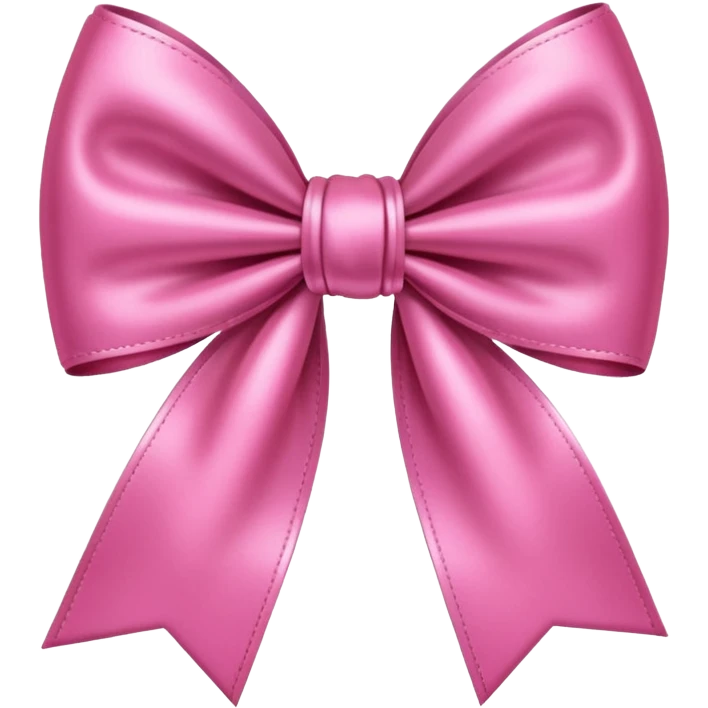 Pink shiny bow  emoji