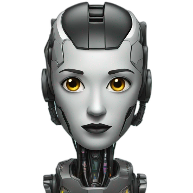 Cyberpunk robot emoji