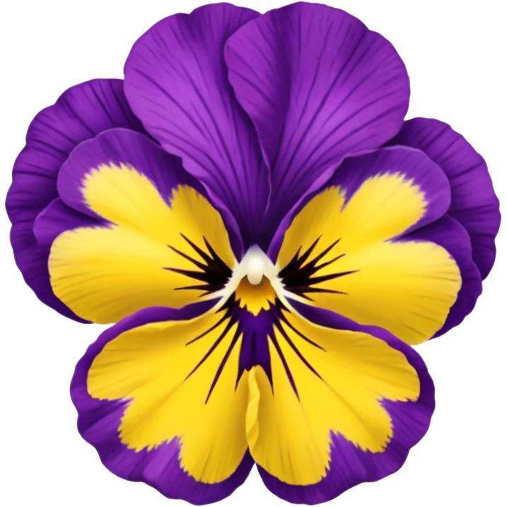 Ultra realistic, pansy flower emoji