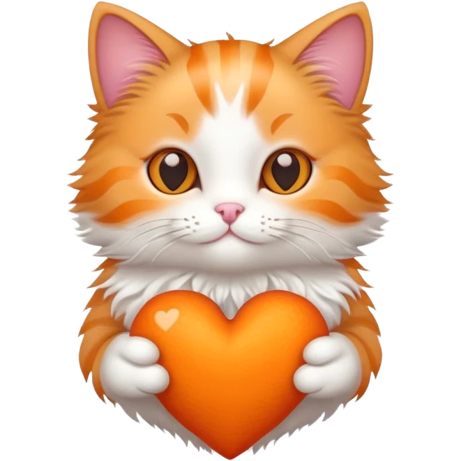 Cat on a heart emoji