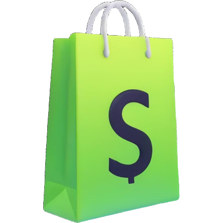 glowing Shopify logo emoji