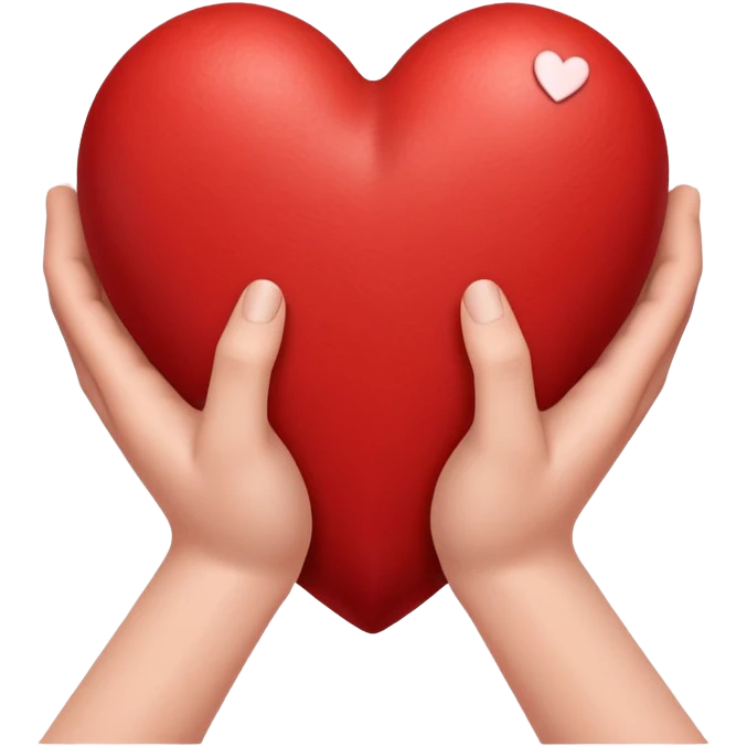 Сердце в руках emoji