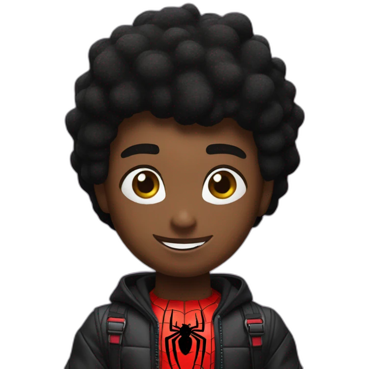 Spider-man Miles morales emoji