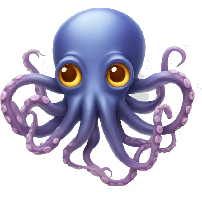 Octupus with brain emoji