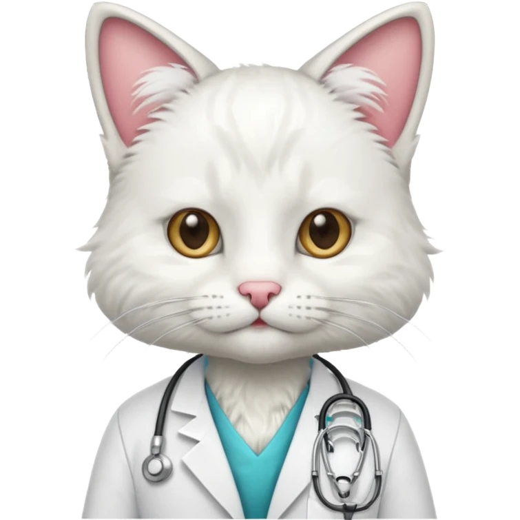Doctor cat emoji