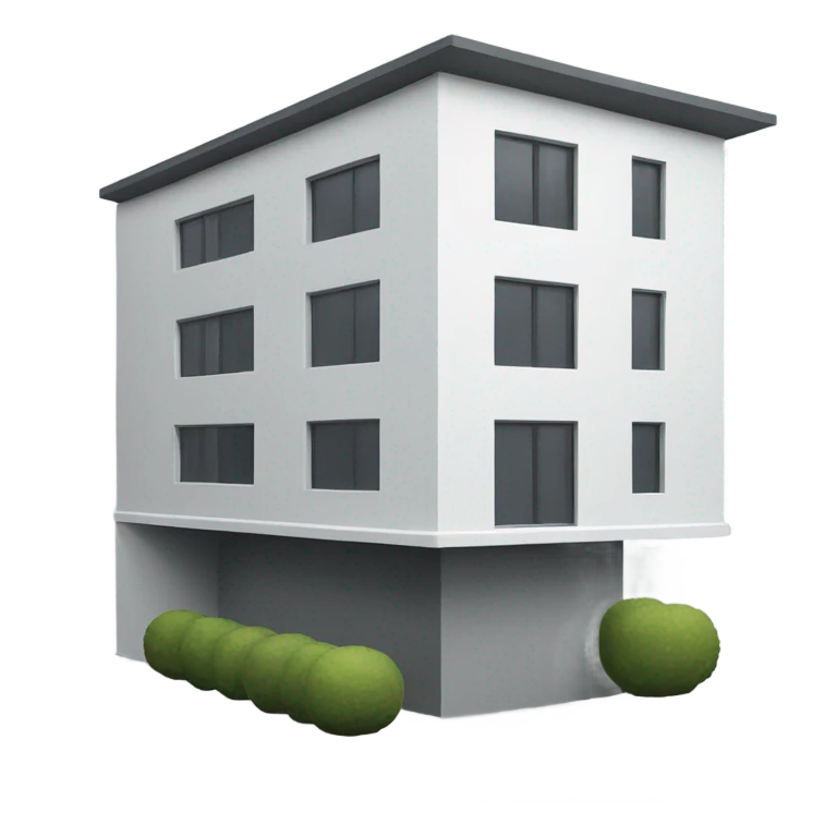 modern small building emoji