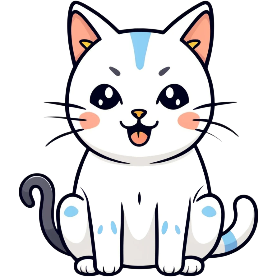 Crying of anger cat emoji