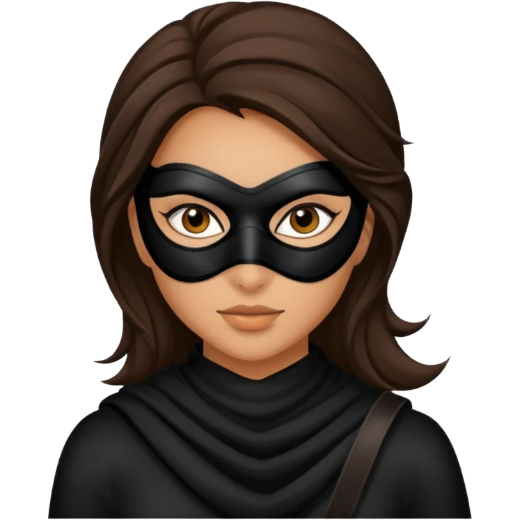 thief  brunette woman emoji