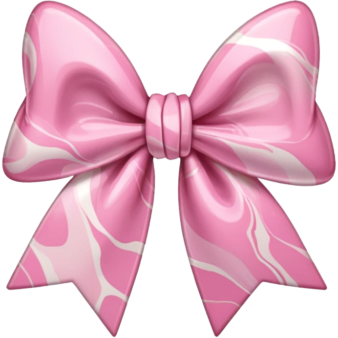 marble pink bow emoji