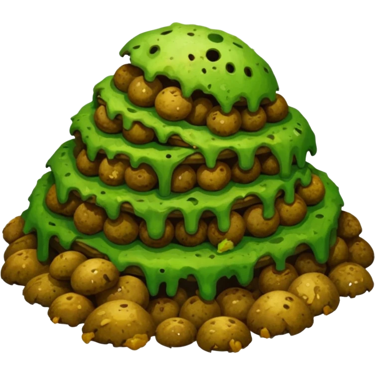 simple rotten food, no faces, no people emoji