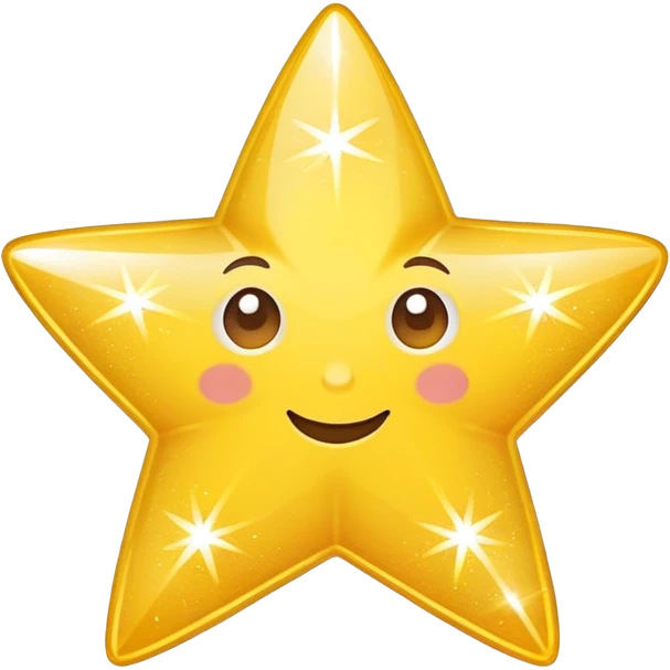 thumbs up with a four-pointed sparkle star with curved edges, friendly and modern emoji