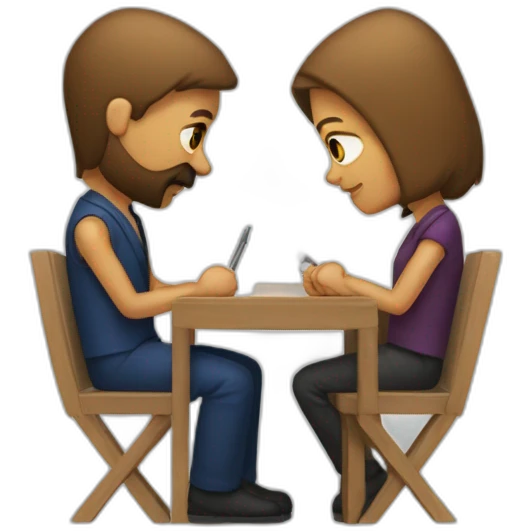point d'interrogation qui est futuriste avec des forme geometrique emoji