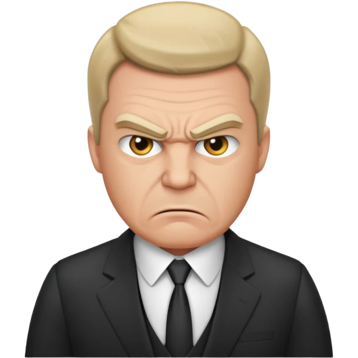 very angry male boss in suit emoji