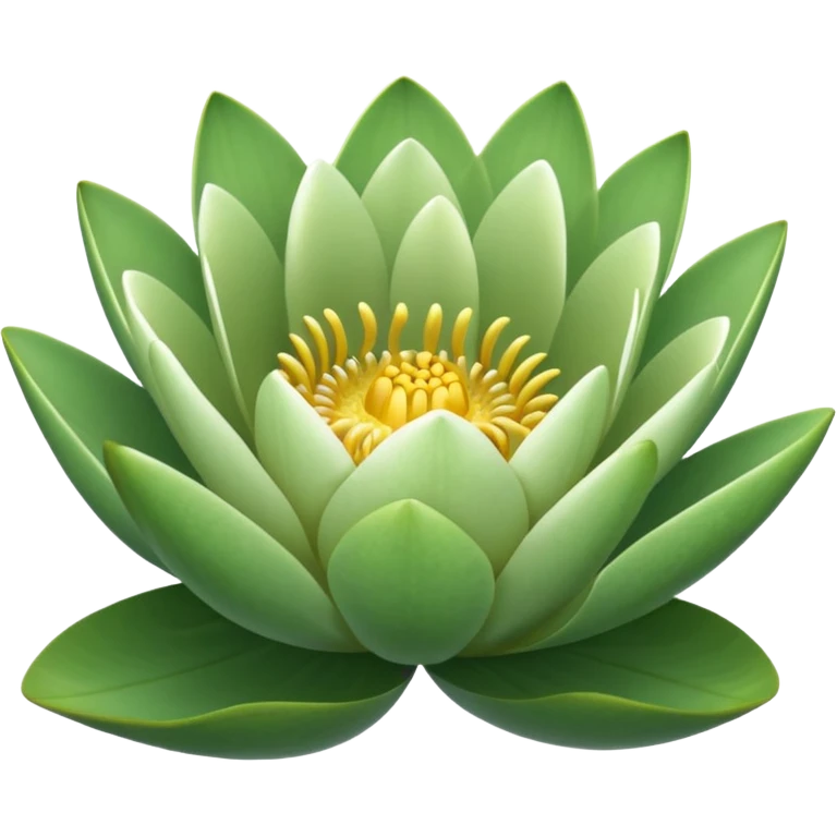 Small text size water lily bud emoji