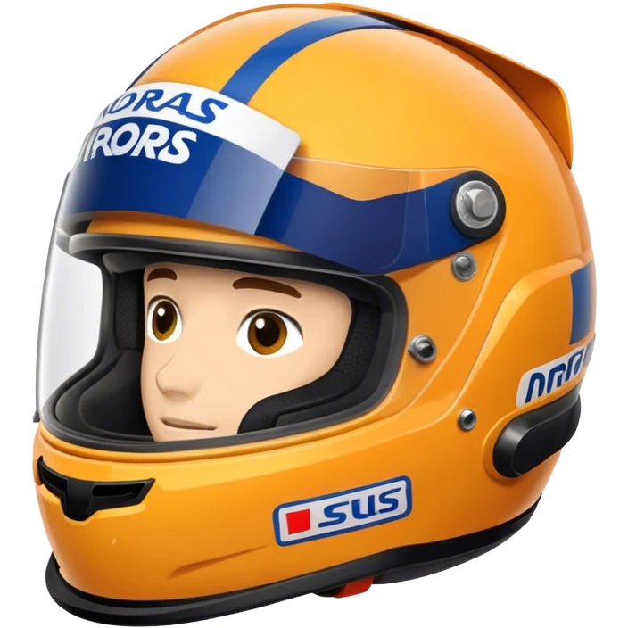 Lando Norris driving helmet f1  emoji