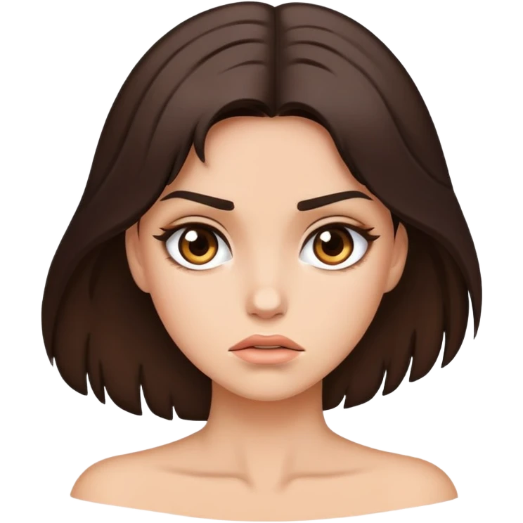 Beautiful brunette total devastation  emoji