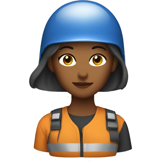 woman with helmet
 emoji