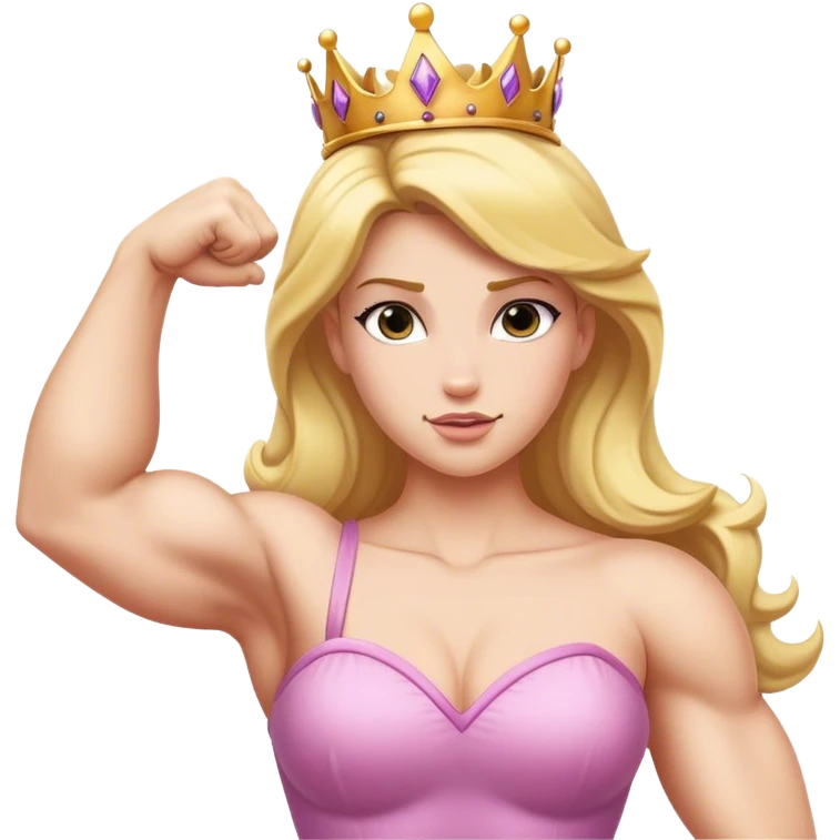 princess flexing bicep emoji