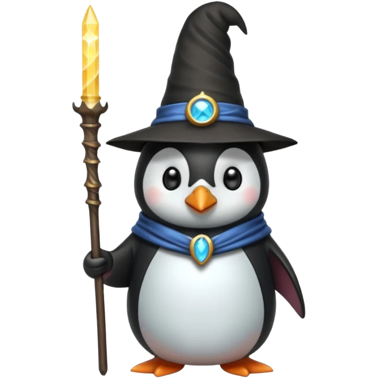 Penguin Wizard emoji
