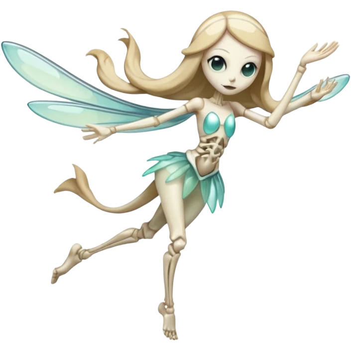 Skeletal Skinny Meloetta-fusion emoji