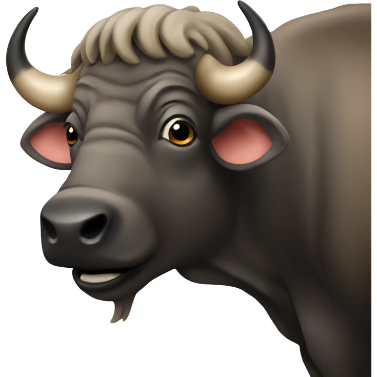 african buffalo partying emoji