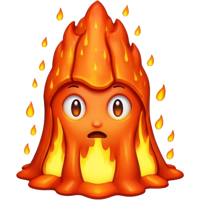 rain of lava emoji