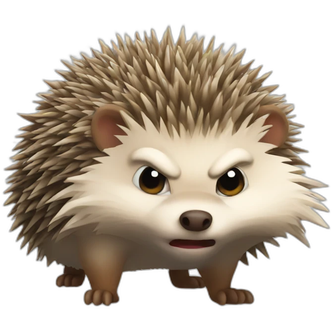 angry hedgehog emoji