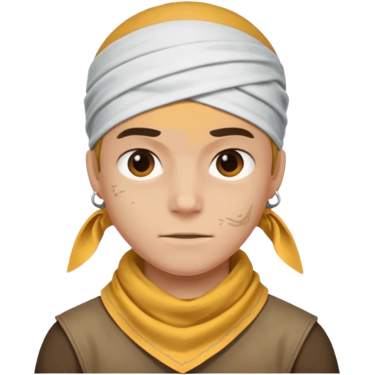head bandana, Negative: Character. emoji