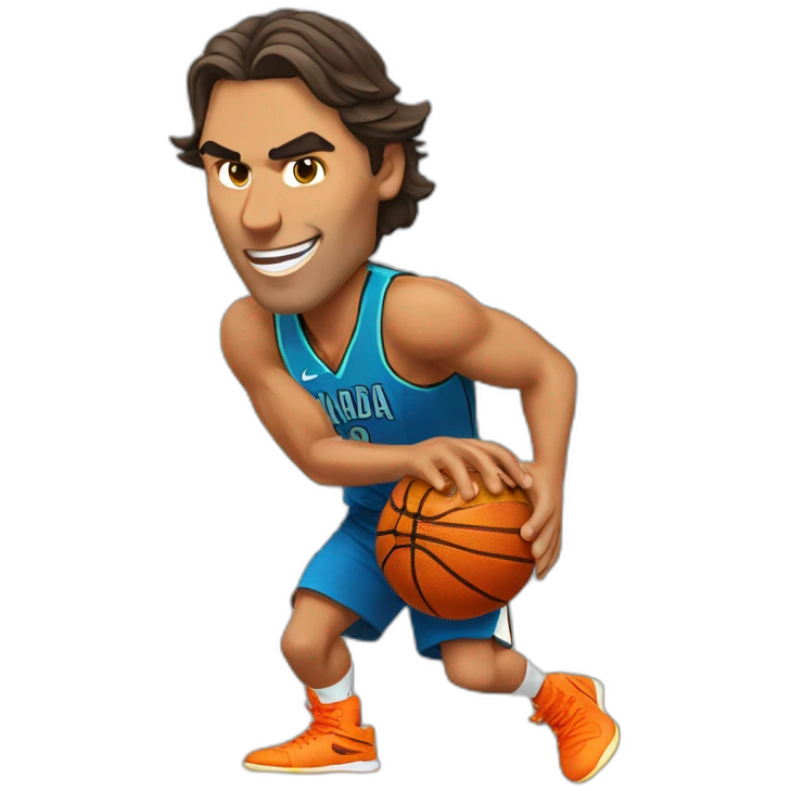 Rafa-Nadal-jugando-a-baloncesto emoji