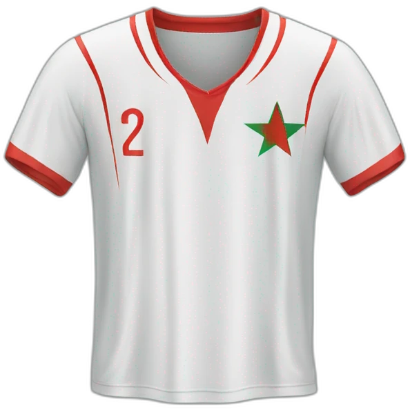 Moroccan football jersey  emoji