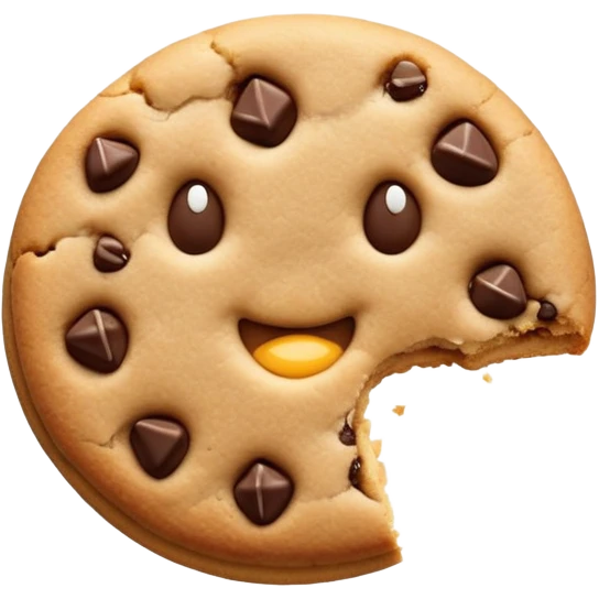 cookie with a bite taken out emoji