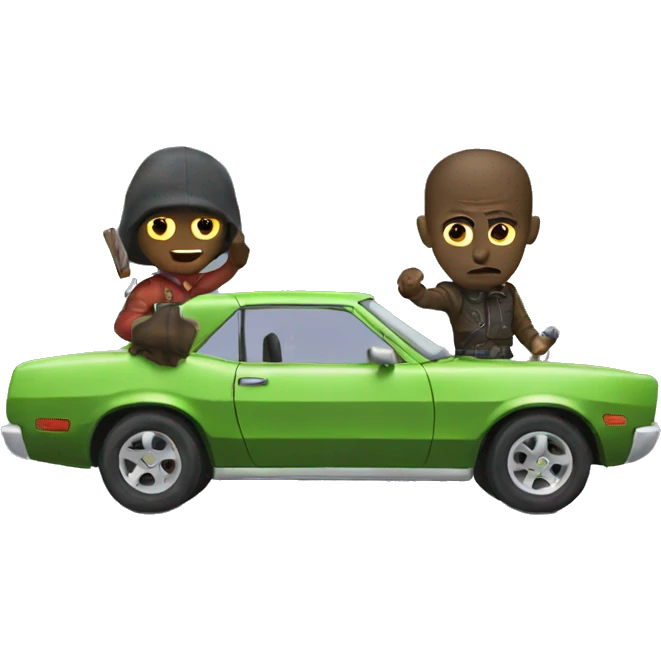 car duel emoji