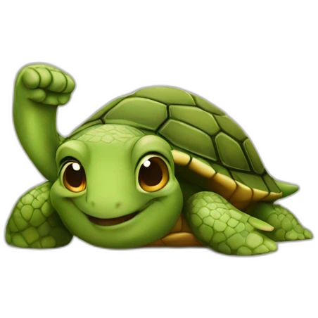 Thumb up turtle emoji
