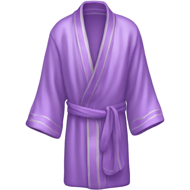Light purple silk slippers and robe emoji