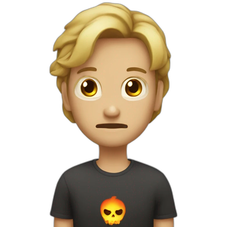 Emoji de diablo y de carita tristes emoji
