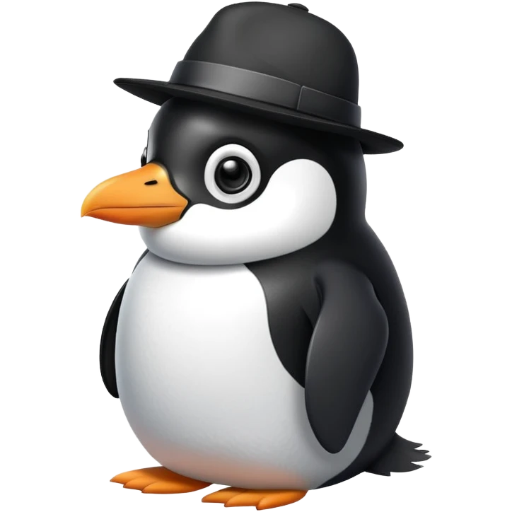 chim cánh cụt, đội mũ emoji