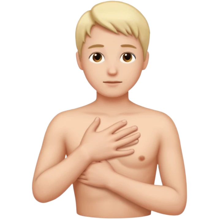 hand on the chaest emoji