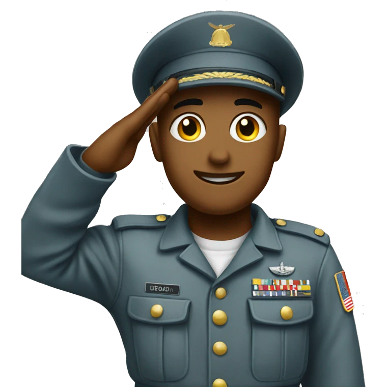 Soldier that salute emoji
