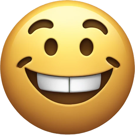smiling smiley with big ball up emoji