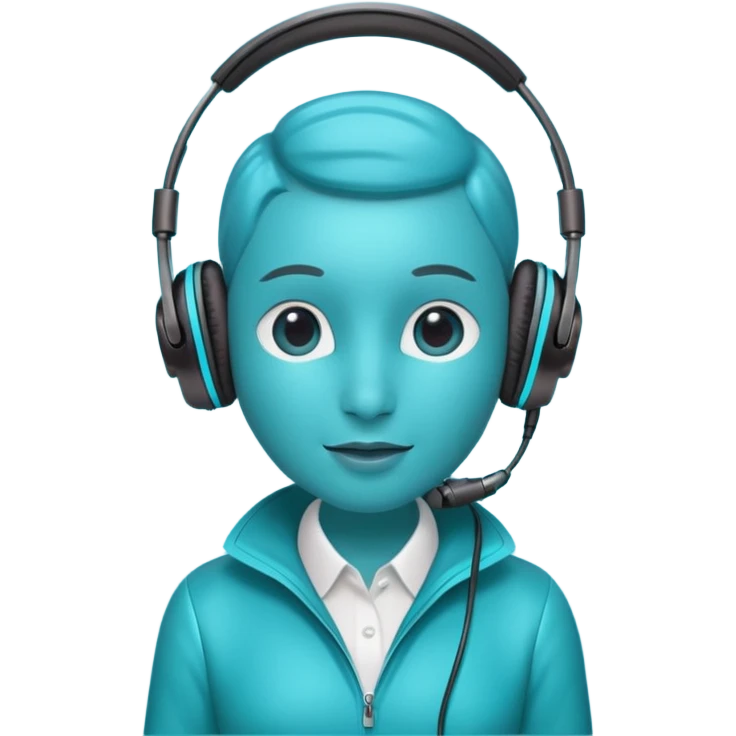 blue kiwi ai agent with headphone emoji