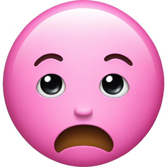 Pink sarcasm smiley  emoji