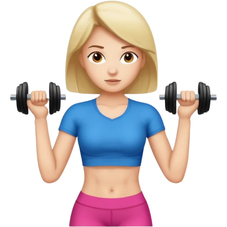 girl working out abs with a shirt on emoji