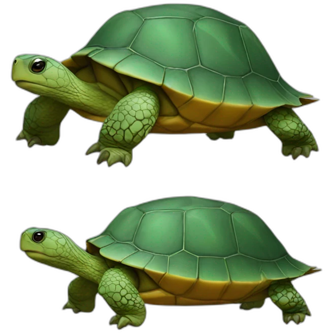 tortue sur des cramptés emoji