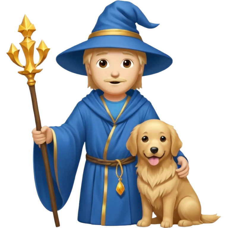 Wizard and dog emoji