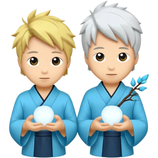  luminária japonesas roxas e ciano emoji