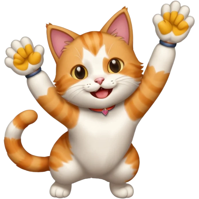 cheerleading cat emoji