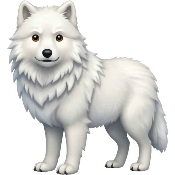 White wolf emoji emoji