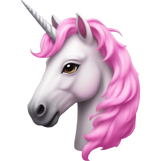 Unicorn pink emoji